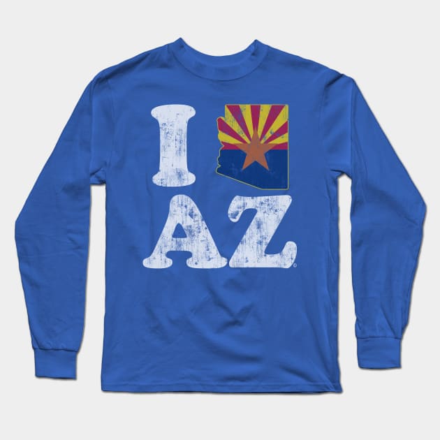 I Flag of Arizona Long Sleeve T-Shirt by E